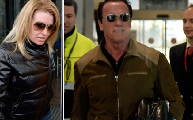 Arnold Schwarzenegger am Weg nach Kitzbühel