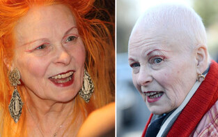 Vivienne Westwood mit Glatze