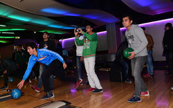 Bowling für Flüchtlinge im Millennium Tower