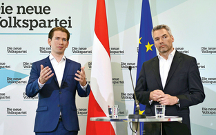 Umfrage: Nehammer bei ÖVP-Wählern klar vor Kurz 