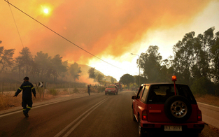 Athen-Brände auf Euböe: "Wir haben kein Wasser!"