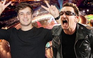 U2 & Martin Garrix perfomen von "Zuhause" 