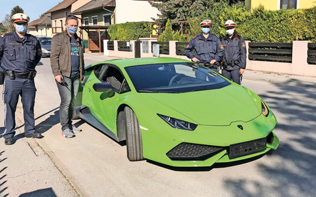 Gestohlener Lamborghini in Werkstatt entdeckt