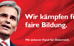 SPÖ: 4.500 neue Faymann-Plakate