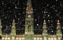 Heftiger Schneefall über Nacht in Wien!