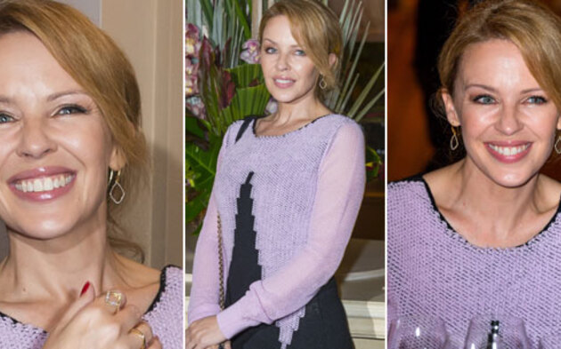 Tapfere Kylie Minogue lächelt trotz Trennung