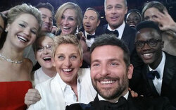 Oscars: DeGeneres' Starfoto wird Twitterhit
