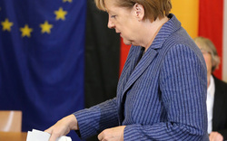 Deutschland: Angela Merkel bei der EU-Wahl