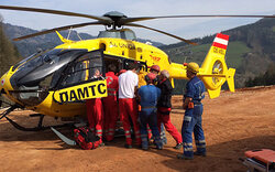 Unfall in Bergwerk: 2 Arbeiter schwer verletzt