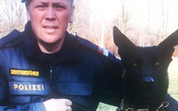 Polizeihund Argos erschnüffelt Einbrecher
