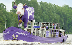 Milka Kuh auf dem Donauinselfest
