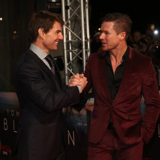 Tom Cruise und Felix Baumgartner