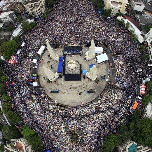 Massenproteste in Thailand