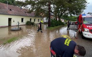 Überschwemmungen nach Starkregen im Bezirk Hollabrunn