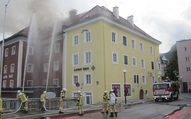 Großbrand mitten in Kufsteiner Altstadt
