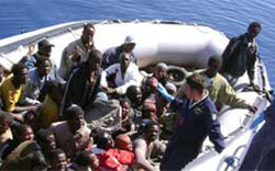 50 Flüchtlinge auf Lampedusa gelandet