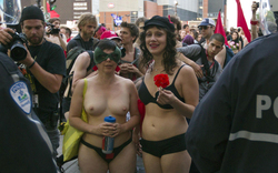 Nackt-Proteste gegen Studiengebühren