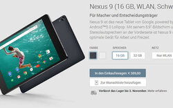 Nexus 9 in Österreich bestellbar