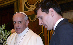 Papst traf Fußball-Gott Messi