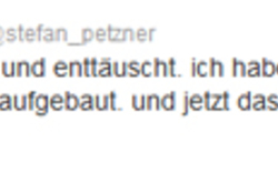 Stefan Petzner twittert seinen Ärger